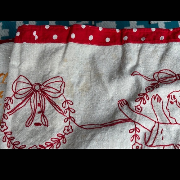 Antique Handstitched Hungarian Religious Table Runner.  1900c. 63”x24” In Size. - Picture 7 of 10